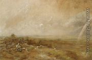 Child's Hill Looking Towards Harrow with Rainbow - John Constable
