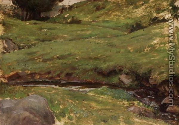 Welsh Stream - John William Waterhouse