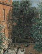 View into a Little Yard (Blick in einen kleinen Hof) - Adolph von Menzel