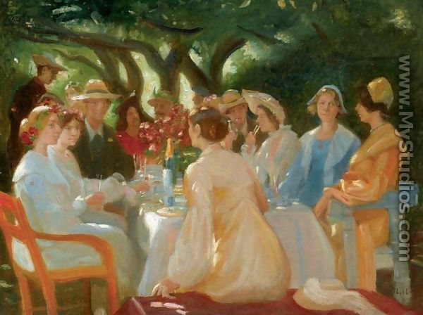 Actors Lunch, Skagen (Skuespillerfrokost) - Michael Peter Ancher