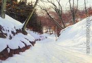 Snowy Path in the Early Evening (Snedækket vej) - Sigvard Hansen