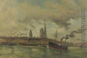 Harbour at Rouen - Frank Myers Boggs