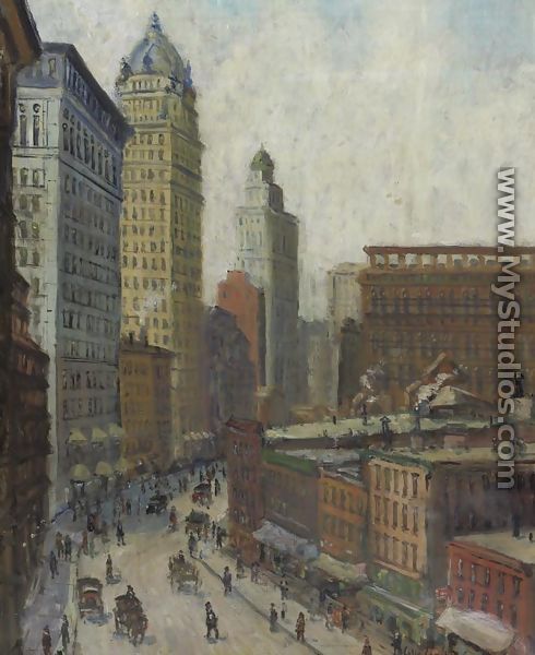 Lower Broadway - Colin Campbell Cooper