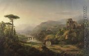 Landscape with Temple Ruins - William Louis Sonntag