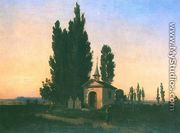 Landscape with a Chapel - Wladyslaw Aleksander Malecki