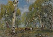 Landscape with Cattle - Walter Withers