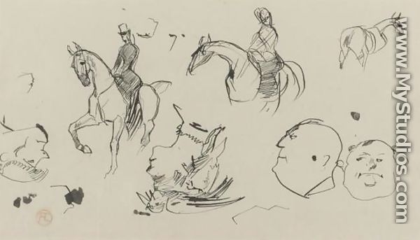 Amazones et divers - Henri De Toulouse-Lautrec