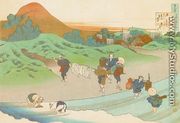 Washing in a River - Katsushika Hokusai