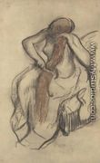 Femme se peignant - Edgar Degas