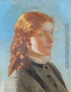 Portrait of a Young Woman - Anna Maria Elisabeth Jerichau-Baumann