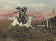 Cossack galloping on the steppe - John False