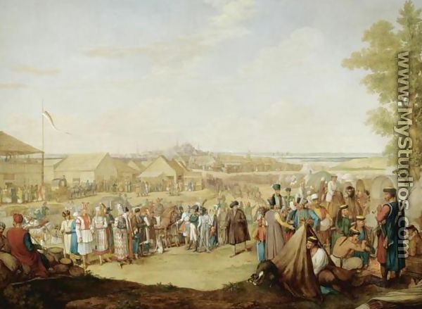 Visit of Emperor Nicholas I to the Market at Nizhny Novgorod in 1836 - George Emmanuel Opitz
