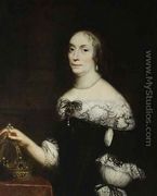 Portrait of the Queen of Poland Marie Louise Gonzaga de Nevers - Daniel Schultz