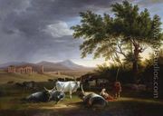 Roman Campagna with the Acquedotto Claudio in the Distance - Mathias Gabriel Lory