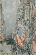 Flag Day, Fifth Avenue, July 4th 1916 - Childe Hassam