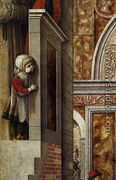 The Annunciation with St. Emidius, 1486 (detail 1) - Carlo Crivelli