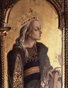 St. Catherine, detail from the Santa Lucia triptych - Carlo Crivelli