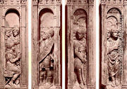 Four reliefs with the trials of Saint Peter - Paolo Romano