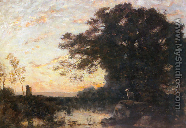 A Forest Sunset - Francois Maury