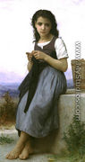 La Tricoteuse (The Little Knitter) 2 - William-Adolphe Bouguereau