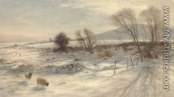 When snow the pasture sheets - Joseph Farquharson