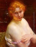 Portrait D'une Jeune Femme (Portrait of a Young Woman) - Paul Albert Besnard