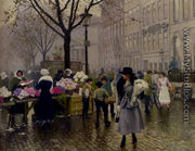 The Flower Market, Copenhagen - Paul-Gustave Fischer