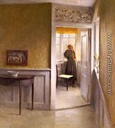 Looking Out The Window - Peter Vilhelm Ilsted