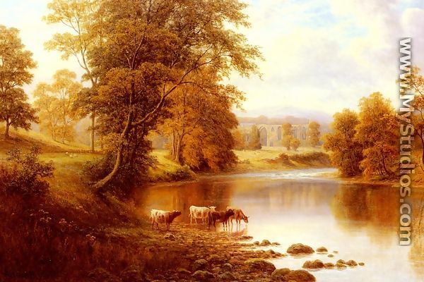 Bolton Abbey, From The Wharfe, Yorkshire - William Mellor