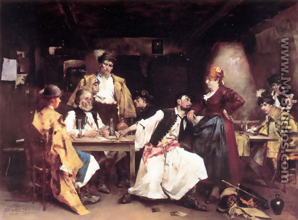 In the tavern - Bertalan de Karlovsky