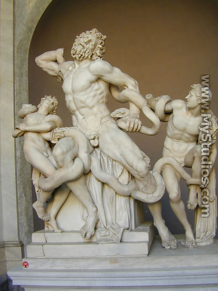 Laocoon and his sons [detail #1] - Polydoros of Rhodes