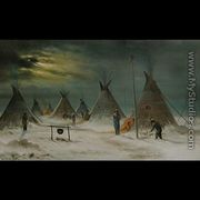 Red Clouds' winter camp - Astley David Cooper