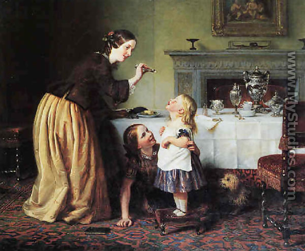 Breakfast times - Morning games - Charles West Cope