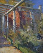 Sunken Garden Beneath Wall, Villa Francesca, Setauket, Long Island, 1925 - William de Leftwich Dodge