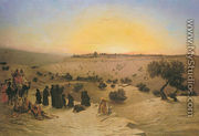 Pilgrims Worshipping outside Jerusalem - Charles Théodore Frère