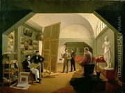 The Studio of Petr Vasilevich Basin (1793-1877) 1833 - Kapiton Alekseevich Zelentsov