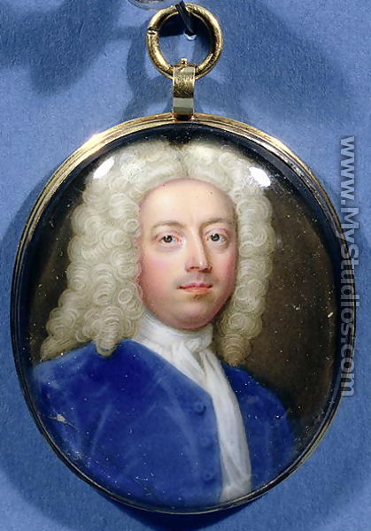 Miniature of Joseph Addison (1672-1719) - Christian Friedrich Zincke