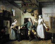 David Garrick and Mary Bradshaw in The Farmers Return by David Garrick, c.1762  - Johann Zoffany