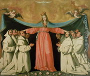 Virgin of the Misericordia Sheltering the Carthusians, c.1629 - Francisco De Zurbaran
