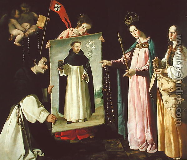 The Apparition of the Virgin to the Monk of Soriano - Francisco De Zurbaran