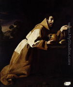 St. Francis in Meditation, 1639 - Francisco De Zurbaran