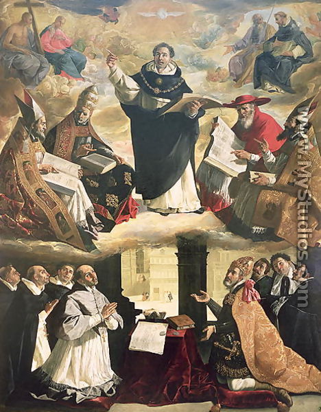 The Apotheosis of St. Thomas Aquinas, 1631 - Francisco De Zurbaran