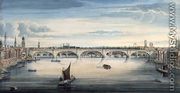 West view of New London Bridge and Old London Bridge, 1830 2 - Gideon Yates