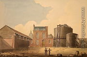 View of Phoenix Gas Works, Bankside, 1826 - Gideon Yates