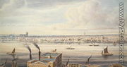 A fine View of London from Westminster Bridge to the Adelphi, 1837 - Gideon Yates