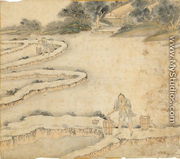 Bringing Water to the Paddy Fields, from Gengzhi tu (Pictures of Tilling and Weaving) - Tang Yin