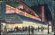 Postcard depicting La Coupole, Montparnasse, Paris, c.1925 - Yvon