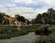 June in a Surrey Village (Abinger Hammer) 1902 - Edward Wilkins Waite