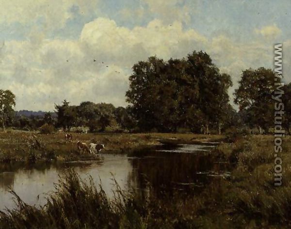 Rushy Meadows by the Kennet, Woolhampton, Berkshire, 1913 - Edward Wilkins Waite
