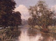 Guildford Castle from the River at St. Catherines - Edward Wilkins Waite